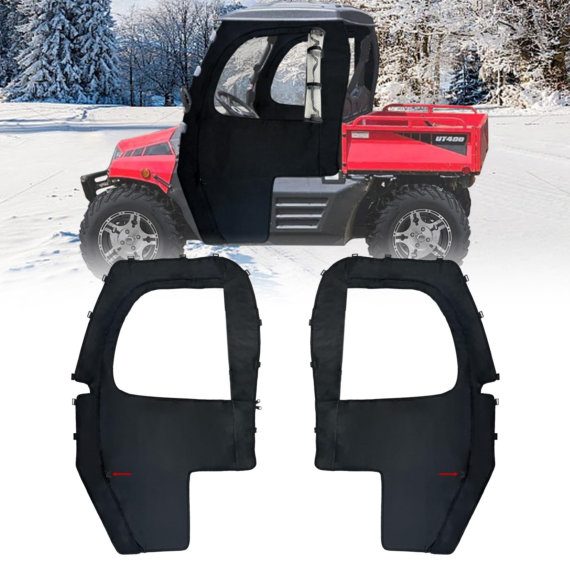 Amazon.com: QYMOTO Hisun 400 Cab Enclosure with Zipper Window